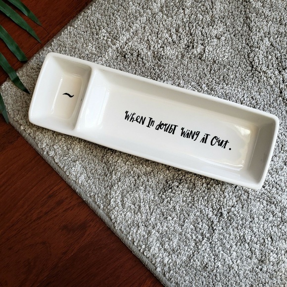 Rae Dunn Other - Rae Dunn When In Doubt Wing It Out Makeup Storage